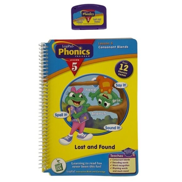 LeapFrog LeapPadPhonics Mixed Lot 5 Books & 5 Cartridges Lessons 1 4 5 9 & 10 - Picture 5 of 6